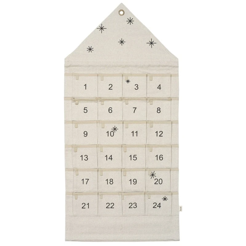 Ferm LIVING Star Adventskalender, Sand 3 Ferm LIVING Star Adventskalender, Sand
