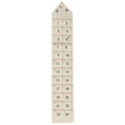 Ferm LIVING Star Adventskalender, Schmal, Sand