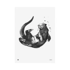Otter Poster, 30 X 40 Cm
