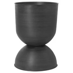 Ferm LIVING Hourglass Pflanztopf, L, Schwarz