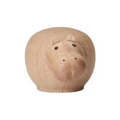 Woud Hibo Hippopotamus Figur, Mini, Eiche -Wohnaccessoires Angebote 150027 Hibo hippopotamus mini exposed