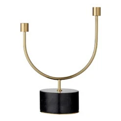 AYTM Kerzenhalter Grasil, Schwarz/gold