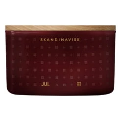 Skandinavisk Duftkerze Mit Deckel, JUL, Drei Dochte