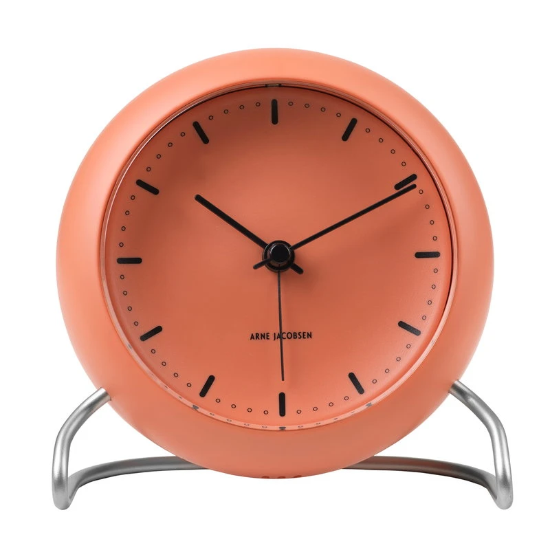 AJ City Hall Tischuhr Mit Wecker, Blasses Orange 2 AJ City Hall Tischuhr Mit Wecker, Blasses Orange