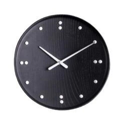 FJ Clock 25 Cm, Schwarz