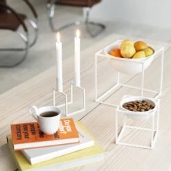 By Lassen Kubus Schale, Groß, Weiß -Wohnaccessoires Angebote 24ByLassen iso 1