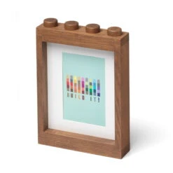 Room Copenhagen LEGO Bilderrahmen Aus Holz, Eiche Dunkel Gebeizt -Wohnaccessoires Angebote 41130900 LEGO 1x4 Wooden Picture Frame Dark Stained front