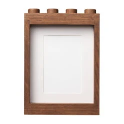 Room Copenhagen LEGO Bilderrahmen Aus Holz, Eiche Dunkel Gebeizt -Wohnaccessoires Angebote 41130900 LEGO 1x4 Wooden Picture Frame Dark Stained front blank