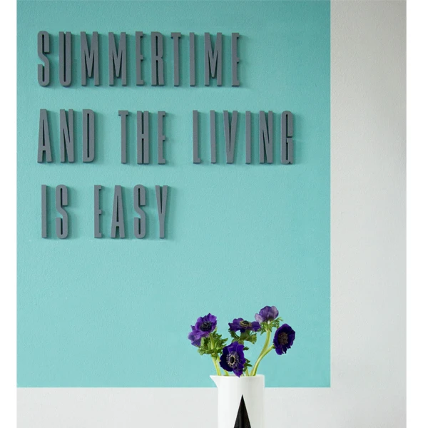 Design Letters Arne Jacobsen Holzbuchstaben, Schwarz, A–Ö 5 Design Letters Arne Jacobsen Holzbuchstaben, Schwarz, A–Ö – Bild 3