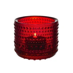 Iittala Kastehelmi Teelichthalter, 64 Mm, Cranberry