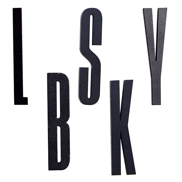 Design Letters Arne Jacobsen Holzbuchstaben, Schwarz, A–Ö 6 Design Letters Arne Jacobsen Holzbuchstaben, Schwarz, A–Ö – Bild 4