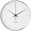 Georg Jensen Henning Koppel Wanduhr, 40 Cm, Edelstahl - Weiß -Wohnaccessoires Angebote 7georgjensen henning koppel steel 40 ma