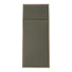 Pinnwand Nouveau, Klein, Messing – Grau