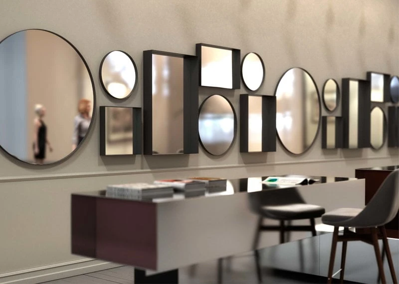 FROST Spiegel Unu 4132, 40 X 40 Cm, Schwarz 4 FROST Spiegel Unu 4132, 40 X 40 Cm, Schwarz – Bild 2