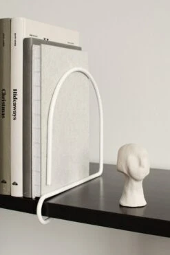 Wire Buchstütze, Rund, Weiß -Wohnaccessoires Angebote A5573 pyre valk rekvi Lundia