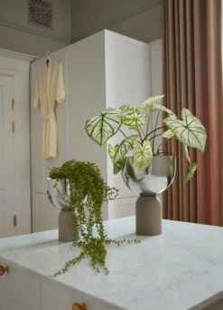 AYTM Torus Blumentopf, M, Silber – Taupe -Wohnaccessoires Angebote AYTM 02 216