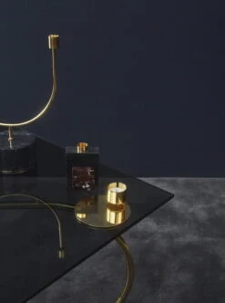 AYTM Kerzenhalter Grasil, Schwarz/gold -Wohnaccessoires Angebote AYTM 21 180