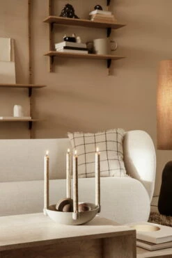 Ferm LIVING Bowl Kerzenhalter, Groß, Keramik -Wohnaccessoires Angebote BOF1