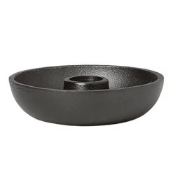 Ferm LIVING Bowl Kerzenhalter, Einzeln, Schwarz