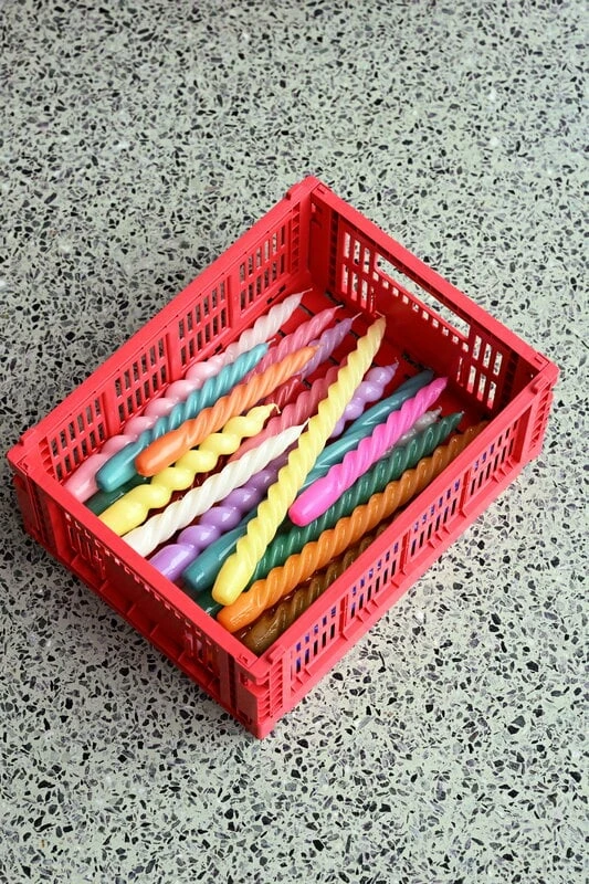 Hay Long Twist Kerzen, 6 Stück, Dunkler Pfirsich, Dunkelrosa, Hellro 7 Hay Long Twist Kerzen, 6 Stück, Dunkler Pfirsich, Dunkelrosa, Hellro – Bild 5