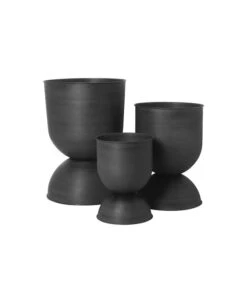 Ferm LIVING Hourglass Pflanztopf, L, Schwarz -Wohnaccessoires Angebote Hourglass pot 100129 629 2