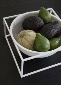 By Lassen Schale Kubus Centrepiece, Groß, Weiß -Wohnaccessoires Angebote IMGL6931