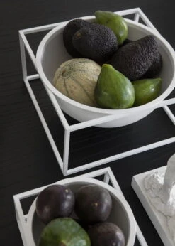 By Lassen Schale Kubus Centrepiece, Groß, Weiß -Wohnaccessoires Angebote IMGL6935