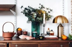 Aufbewahrungsglas Lyyli, Klein, Orange-grau -Wohnaccessoires Angebote Joulu2 2017 suvi kesalainen