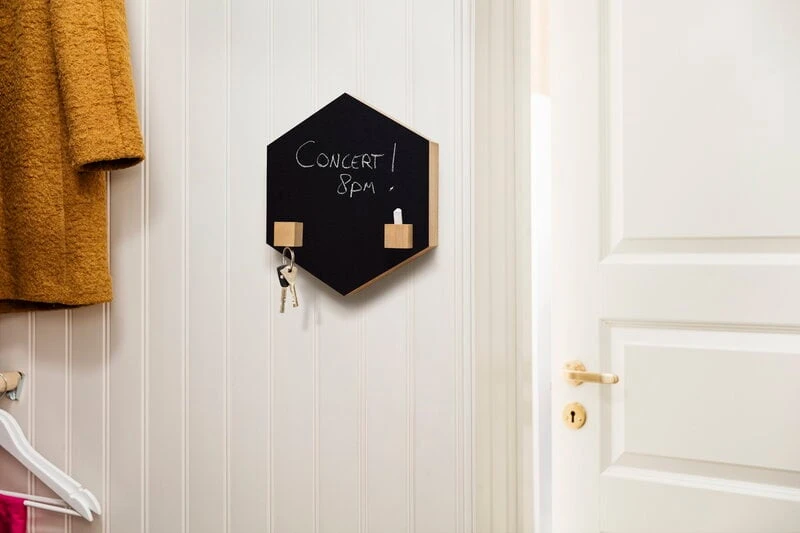 Noteboard, Sechseckig, 26 Cm, Schwarz 4 Noteboard, Sechseckig, 26 Cm, Schwarz – Bild 2