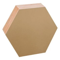 Noteboard, Sechseckig, 26 Cm, Gold