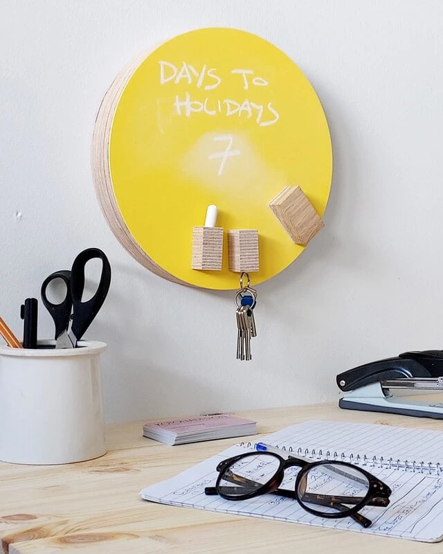 Noteboard, Rund, 25 Cm, Hellgrau 4 Noteboard, Rund, 25 Cm, Hellgrau – Bild 2