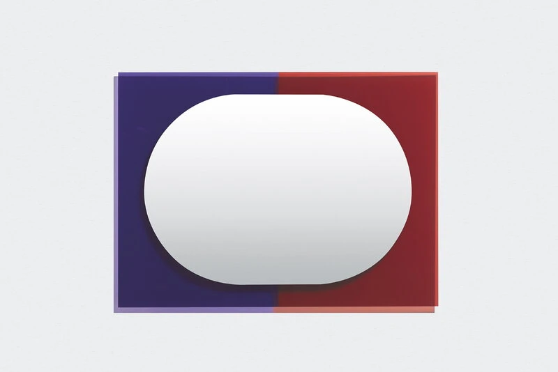 Wander Spiegel, 67 X 90 cm, Violett - Braunrot 4 Wander Spiegel, 67 X 90 cm, Violett - Braunrot – Bild 2