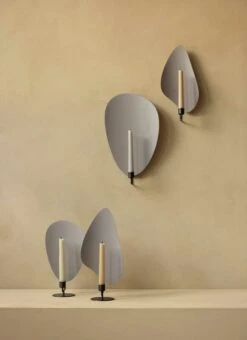 Menu Flambeau Kerzenhalter, 30 Cm, Brüniertes Messing - Grau -Wohnaccessoires Angebote MENU Flambeau Candle Holder Wall Table 5