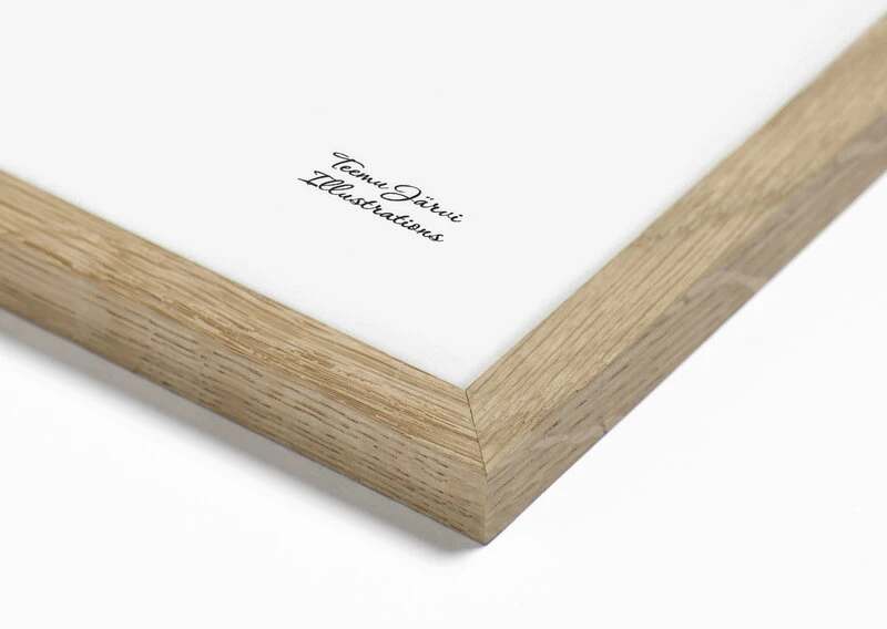 Rahmen 50 X 50 cm, Eiche 4 Rahmen 50 X 50 cm, Eiche – Bild 2