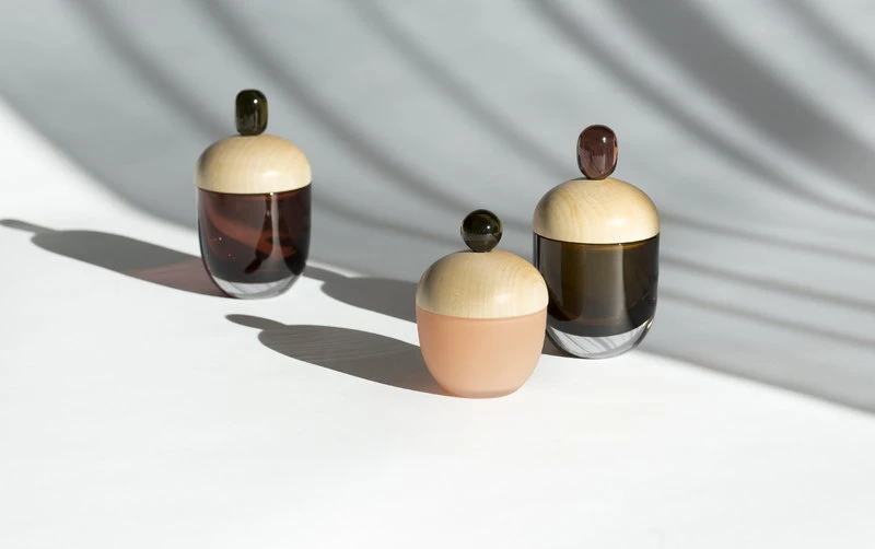 Kasten Lyyli, Mittel, Auberginefarben - Olive 6 Kasten Lyyli, Mittel, Auberginefarben - Olive – Bild 4