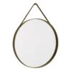 Hay Strap Spiegel, No 2, Groß, Hellbraun -Wohnaccessoires Angebote Strap Mirror No 2 dia70 light Brown