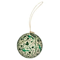 Birds Weihnachtskugel, Grün
