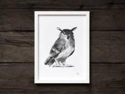 Poster Owl, 50 X 70 Cm -Wohnaccessoires Angebote TeemuJarviIllustrations EagleOwl photoUntoRautio