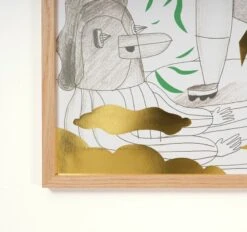 Animalotèque Poster, 47,5 X 67,5 cm -Wohnaccessoires Angebote animaloteque oak detail