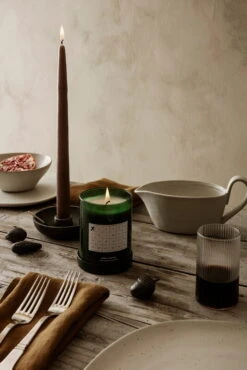 Ferm LIVING Bowl Kerzenhalter, Einzeln, Schwarz -Wohnaccessoires Angebote fermLIVING ScentedCandle ChristmasCalendar BowlCandleHolder Single VS