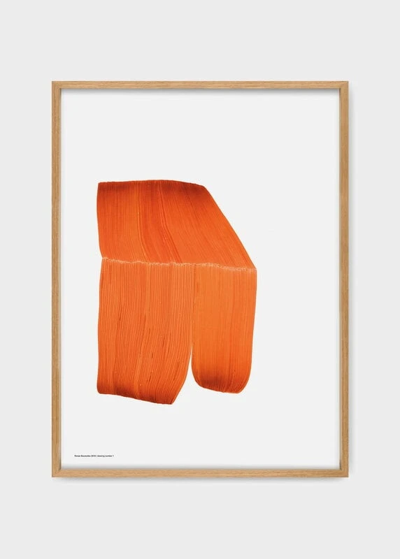 Drawing 1 Poster Mit Eichenrahmen, 52,5 X 70,3 cm 4 Drawing 1 Poster Mit Eichenrahmen, 52,5 X 70,3 cm – Bild 2