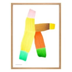 Drawing 2 Poster Mit Eichenrahmen, 52,5 X 70,3 Cm