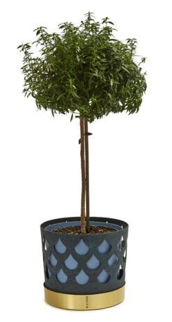 Klong Blumentopf Trio, Blau, Tropfen -Wohnaccessoires Angebote trio drop medium blue flower noresize